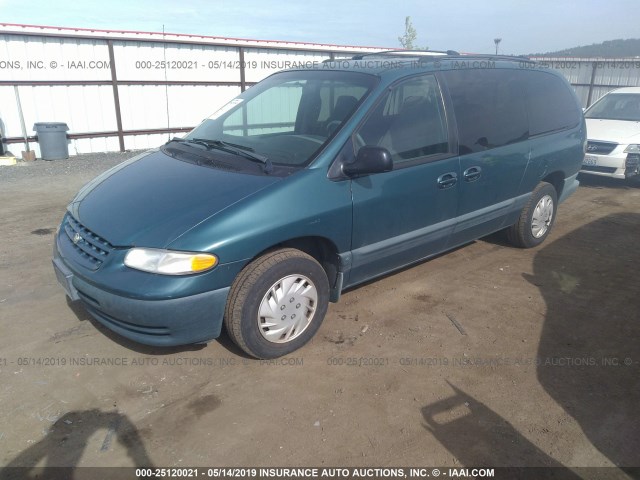 2C4GJ44G1YR714649 - 2000 CHRYSLER GRAND VOYAGER SE TEAL photo 2