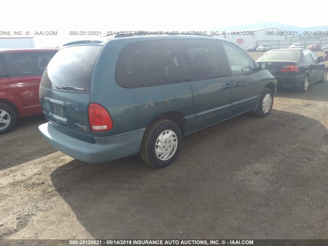 2C4GJ44G1YR714649 - 2000 CHRYSLER GRAND VOYAGER SE TEAL photo 4