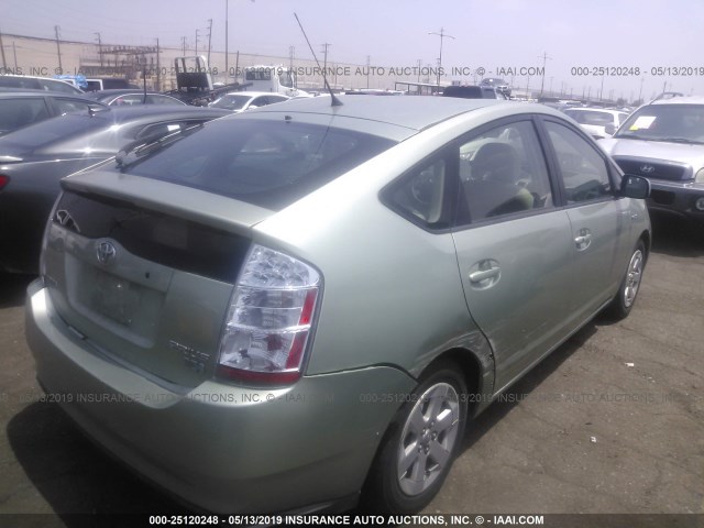 JTDKB20U083357772 - 2008 TOYOTA PRIUS GREEN photo 4