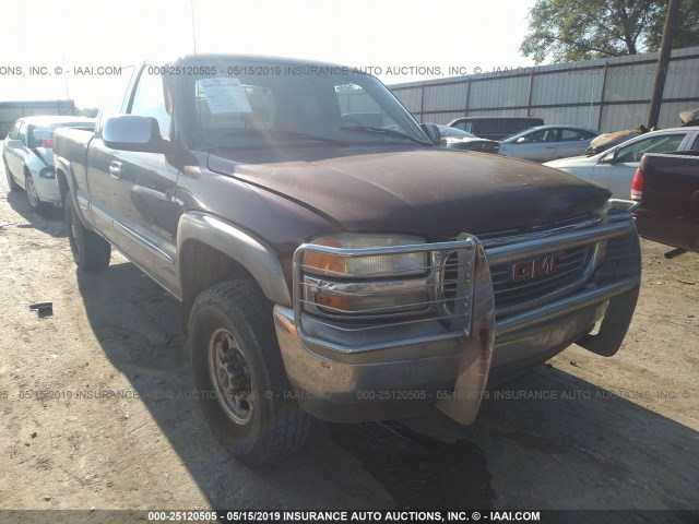 1GTGK29UXYE133051 - 2000 GMC NEW SIERRA K2500 MAROON photo 1