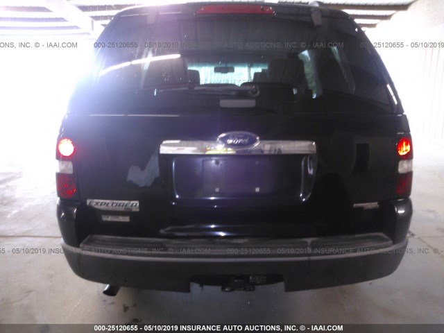 1FMEU63E07UB72127 - 2007 FORD EXPLORER XLT BLACK photo 6