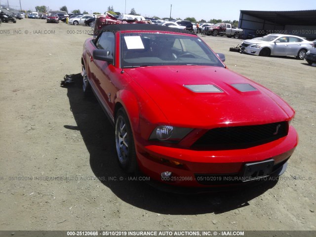 1ZVHT89S675221223 - 2007 FORD MUSTANG SHELBY GT500 RED photo 1