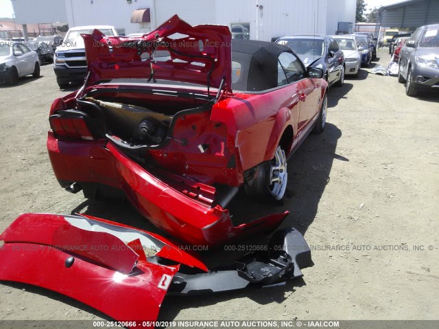 1ZVHT89S675221223 - 2007 FORD MUSTANG SHELBY GT500 RED photo 4