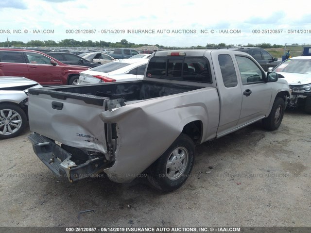 1GCCS196968215049 - 2006 CHEVROLET COLORADO SILVER photo 4