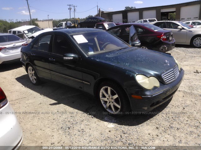 WDBRF61J83F427698 - 2003 MERCEDES-BENZ C 240 GREEN photo 1