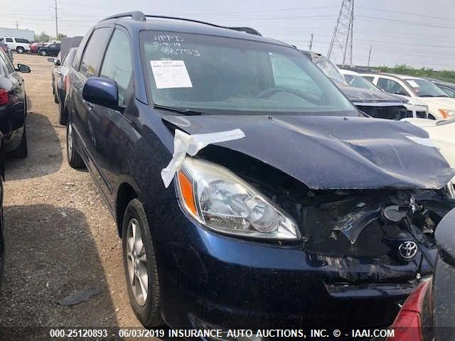 5TDZA22C25S372399 - 2005 TOYOTA SIENNA XLE/XLE LIMITED BLUE photo 1