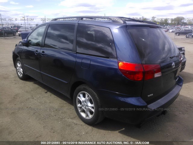 5TDZA22C25S372399 - 2005 TOYOTA SIENNA XLE/XLE LIMITED BLUE photo 3