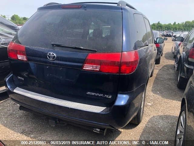 5TDZA22C25S372399 - 2005 TOYOTA SIENNA XLE/XLE LIMITED BLUE photo 4