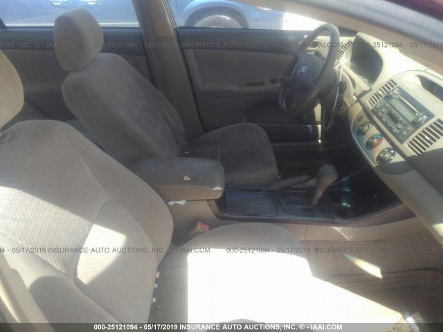 JTDBE32K630152363 - 2003 TOYOTA CAMRY LE/XLE Tünd qırmızı foto 5
