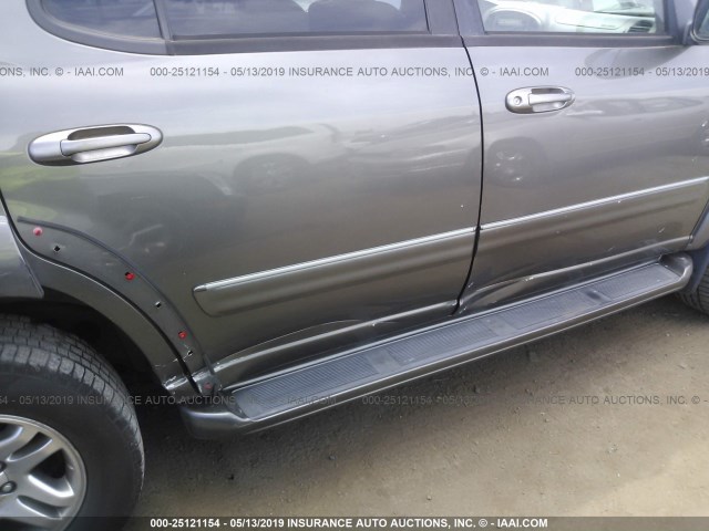 5TDBT48A84S215679 - 2004 TOYOTA SEQUOIA LIMITED GRAY photo 6
