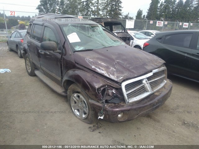 1D8HB58D94F198938 - 2004 DODGE DURANGO LIMITED MAROON photo 1