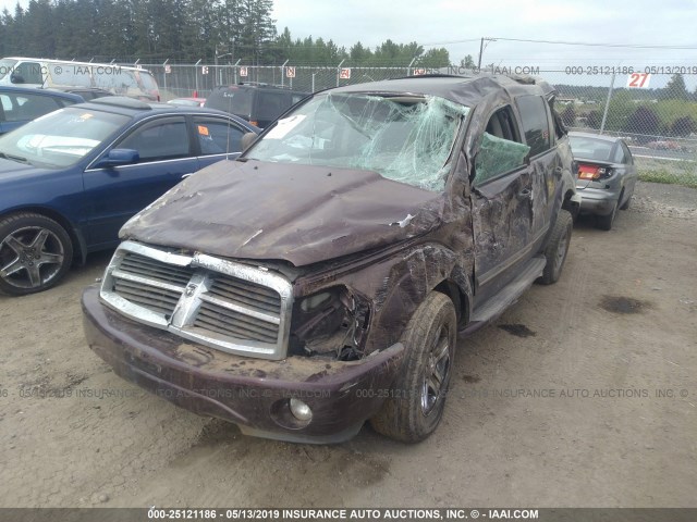 1D8HB58D94F198938 - 2004 DODGE DURANGO LIMITED MAROON photo 2