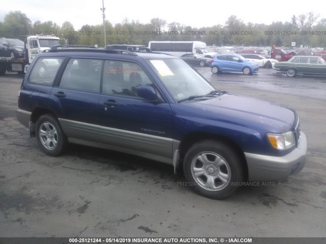 JF1SF655X1H763439 - 2001 SUBARU FORESTER S Mavi foto 1