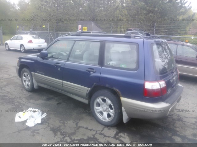 JF1SF655X1H763439 - 2001 SUBARU FORESTER S Mavi foto 3