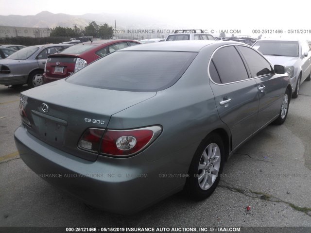 JTHBF30GX30134961 - 2003 LEXUS ES 300 GRAY photo 4