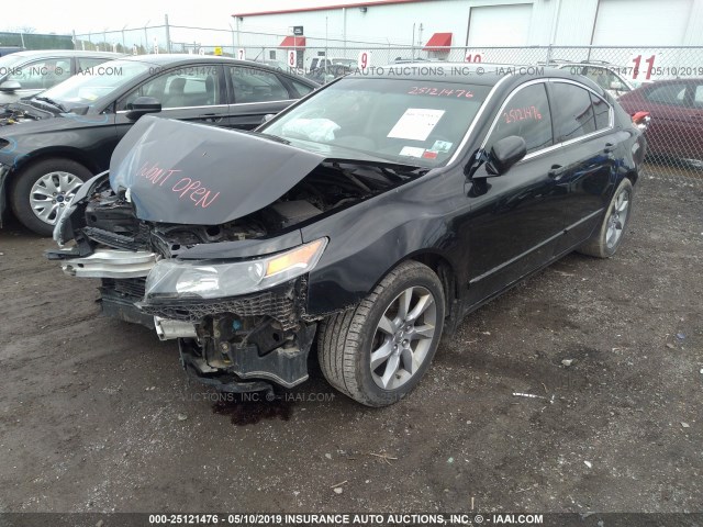 19UUA8F55DA001582 - 2013 ACURA TL TECH BLACK photo 2