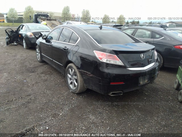 19UUA8F55DA001582 - 2013 ACURA TL TECH BLACK photo 3