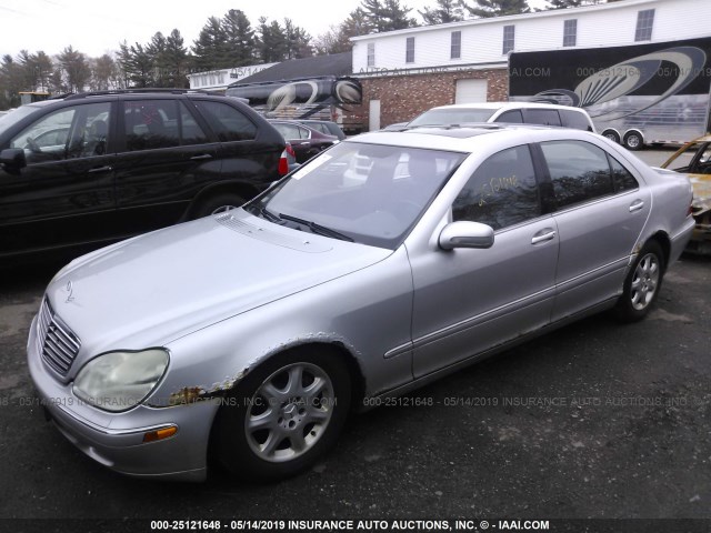 WDBNG75J52A227501 - 2002 MERCEDES-BENZ S 500 SILVER photo 2