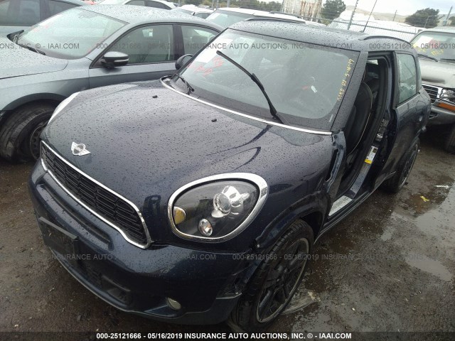 WMWZC5C58CWL61848 - 2012 MINI COOPER S COUNTRYMAN Dark Blue photo 2