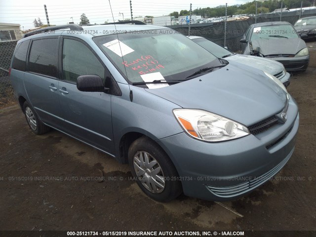 5TDZA23C55S267225 - 2005 TOYOTA SIENNA CE/LE BLUE photo 1