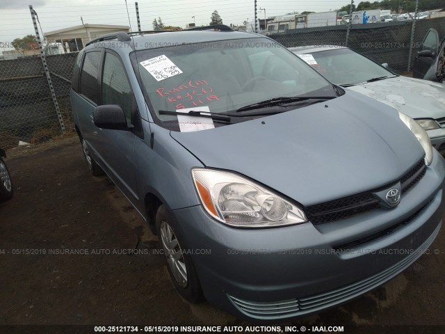 5TDZA23C55S267225 - 2005 TOYOTA SIENNA CE/LE BLUE photo 6