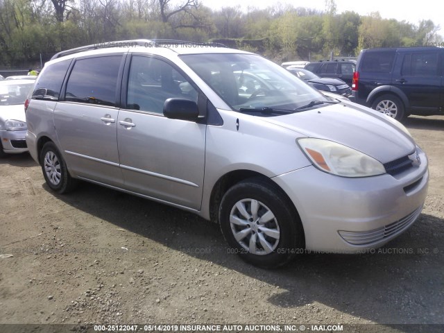 5TDZA23C65S288780 - 2005 TOYOTA SIENNA CE/LE SILVER photo 1