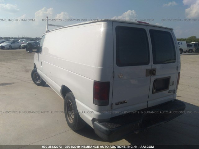 1FTNE14WX7DB07619 - 2007 FORD ECONOLINE E150 VAN WHITE photo 3