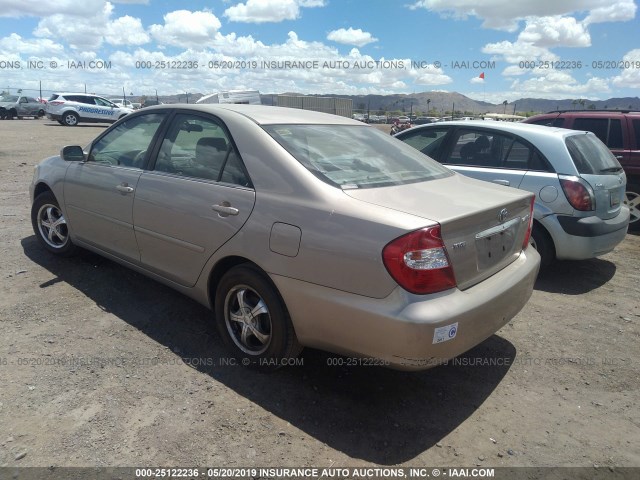 4T1BE30K53U735031 - 2003 TOYOTA CAMRY LE/XLE/SE GOLD photo 3