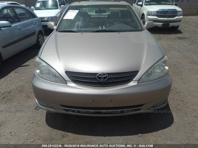 4T1BE30K53U735031 - 2003 TOYOTA CAMRY LE/XLE/SE GOLD photo 6