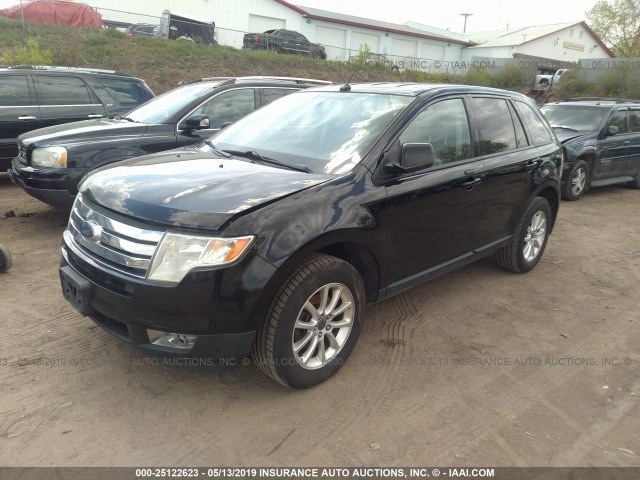 2FMDK48C59BA79481 - 2009 FORD EDGE SEL BLACK photo 2