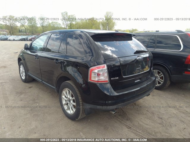 2FMDK48C59BA79481 - 2009 FORD EDGE SEL BLACK photo 3