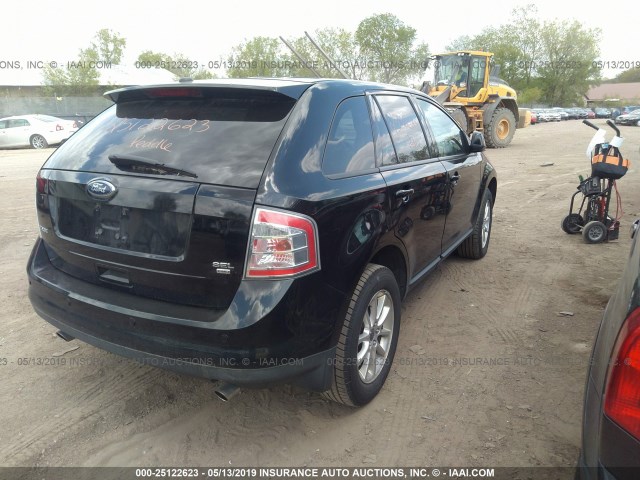 2FMDK48C59BA79481 - 2009 FORD EDGE SEL BLACK photo 4