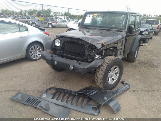 1C4AJWAG4HL590648 - 2017 JEEP WRANGLER SPORT GRAY photo 6