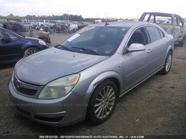 1G8ZV57718F206701 - 2008 SATURN AURA XR GRAY photo 2