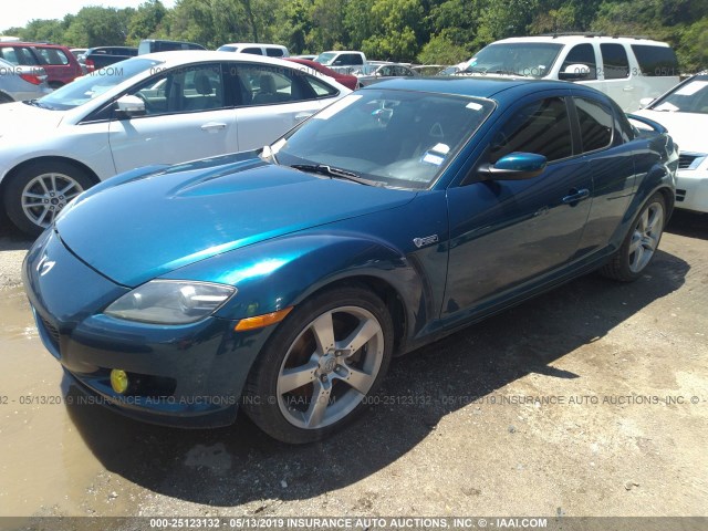 JM1FE173960207190 - 2006 MAZDA RX8 BLUE photo 2