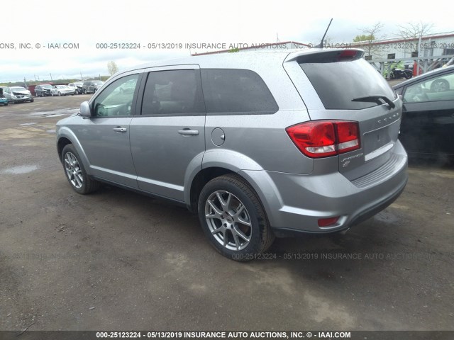 3C4PDDEG0KT681542 - 2019 DODGE JOURNEY GT SILVER photo 3