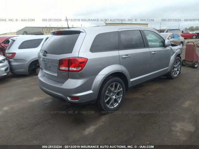 3C4PDDEG0KT681542 - 2019 DODGE JOURNEY GT SILVER photo 4