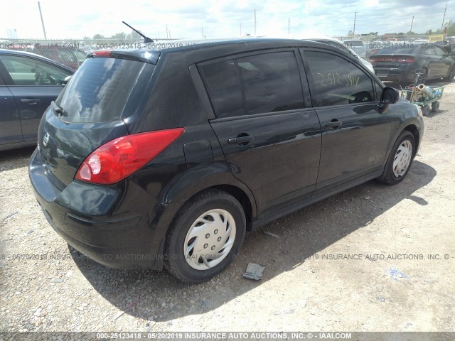 3N1BC13E48L451561 - 2008 NISSAN VERSA S/SL 黑色 照片 4