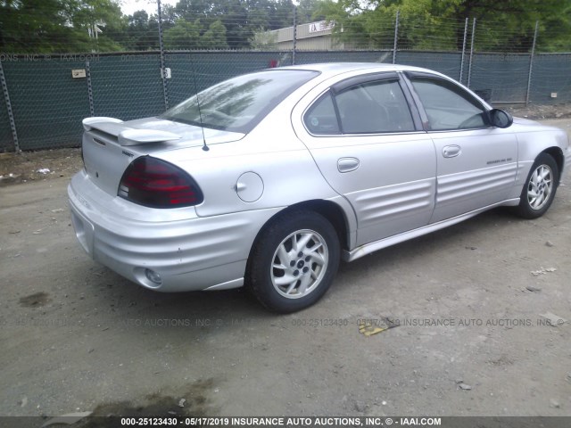 1G2NF52E52M604606 - 2002 PONTIAC GRAND AM SILVER photo 4