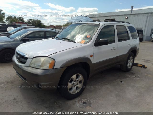 4F2CU08171KM61636 - 2001 MAZDA TRIBUTE LX/ES WHITE photo 2