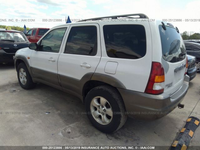 4F2CU08171KM61636 - 2001 MAZDA TRIBUTE LX/ES WHITE photo 3