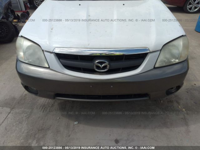 4F2CU08171KM61636 - 2001 MAZDA TRIBUTE LX/ES WHITE photo 6