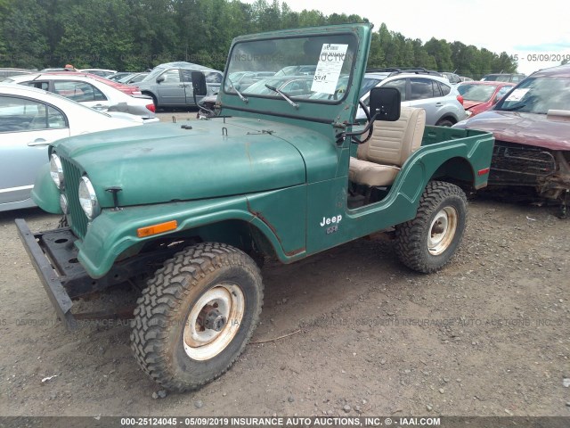 J6F83EA095447 - 1976 JEEP CJ-5 GREEN photo 2