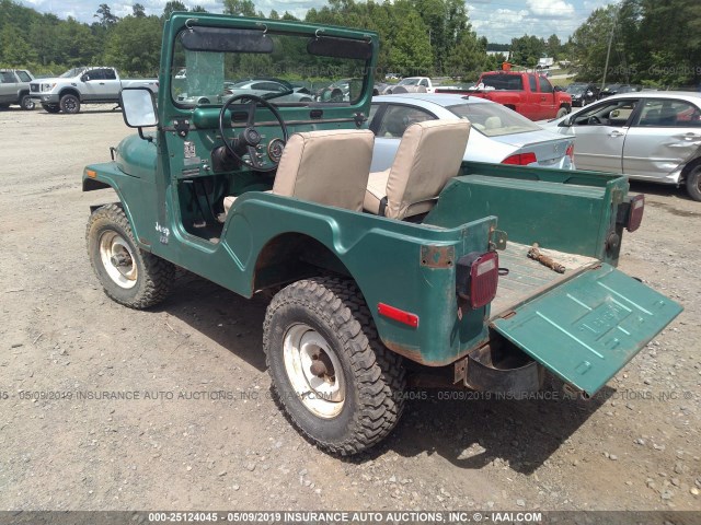 J6F83EA095447 - 1976 JEEP CJ-5 GREEN photo 3