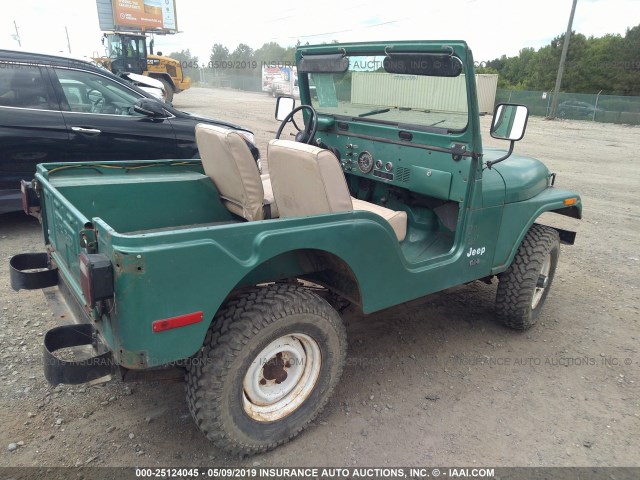 J6F83EA095447 - 1976 JEEP CJ-5 GREEN photo 4