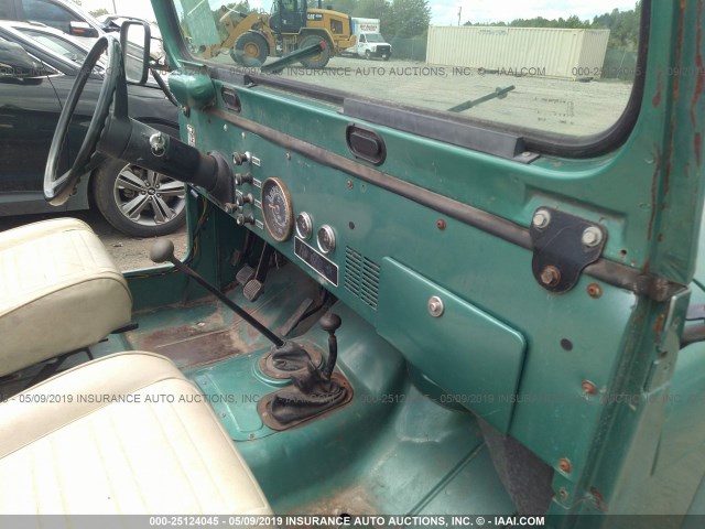 J6F83EA095447 - 1976 JEEP CJ-5 GREEN photo 5