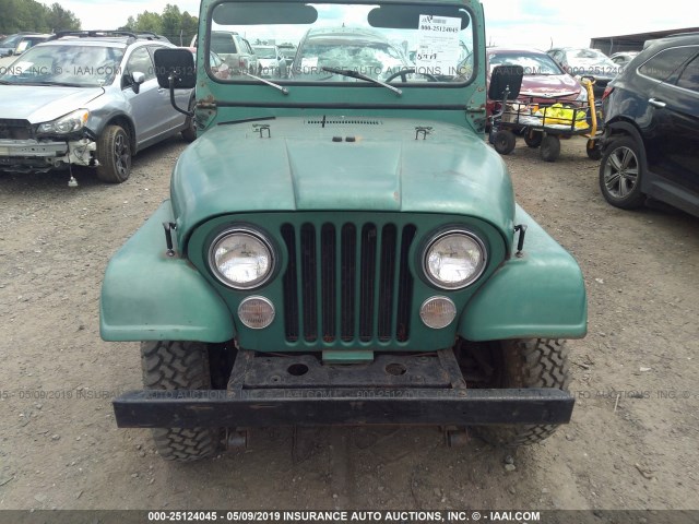 J6F83EA095447 - 1976 JEEP CJ-5 GREEN photo 6