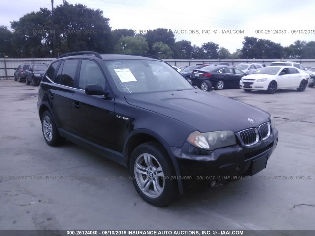 WBXPA93406WG78063 - 2006 BMW X3 3.0I BLACK photo 1