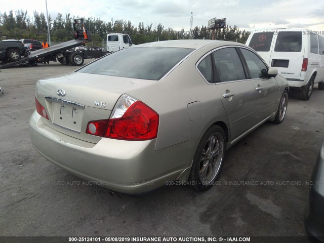 JNKAY01E07M308679 - 2007 INFINITI M35 SPORT GOLD photo 4