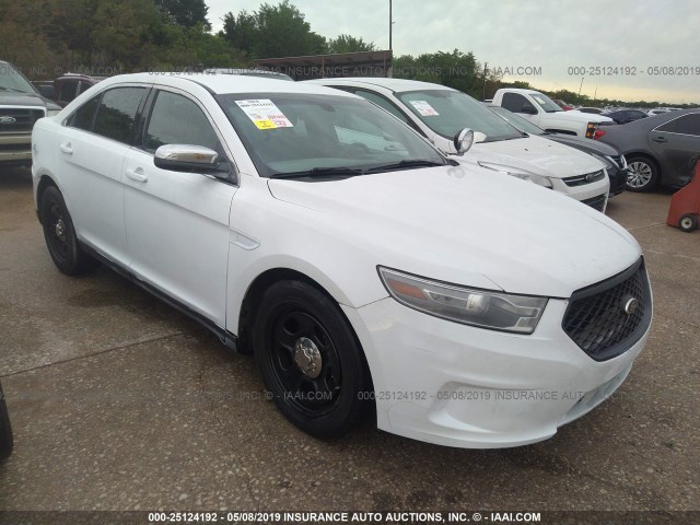 1FAHP2L83EG145453 - 2014 FORD TAURUS POLICE INTERCEPTOR WHITE photo 1